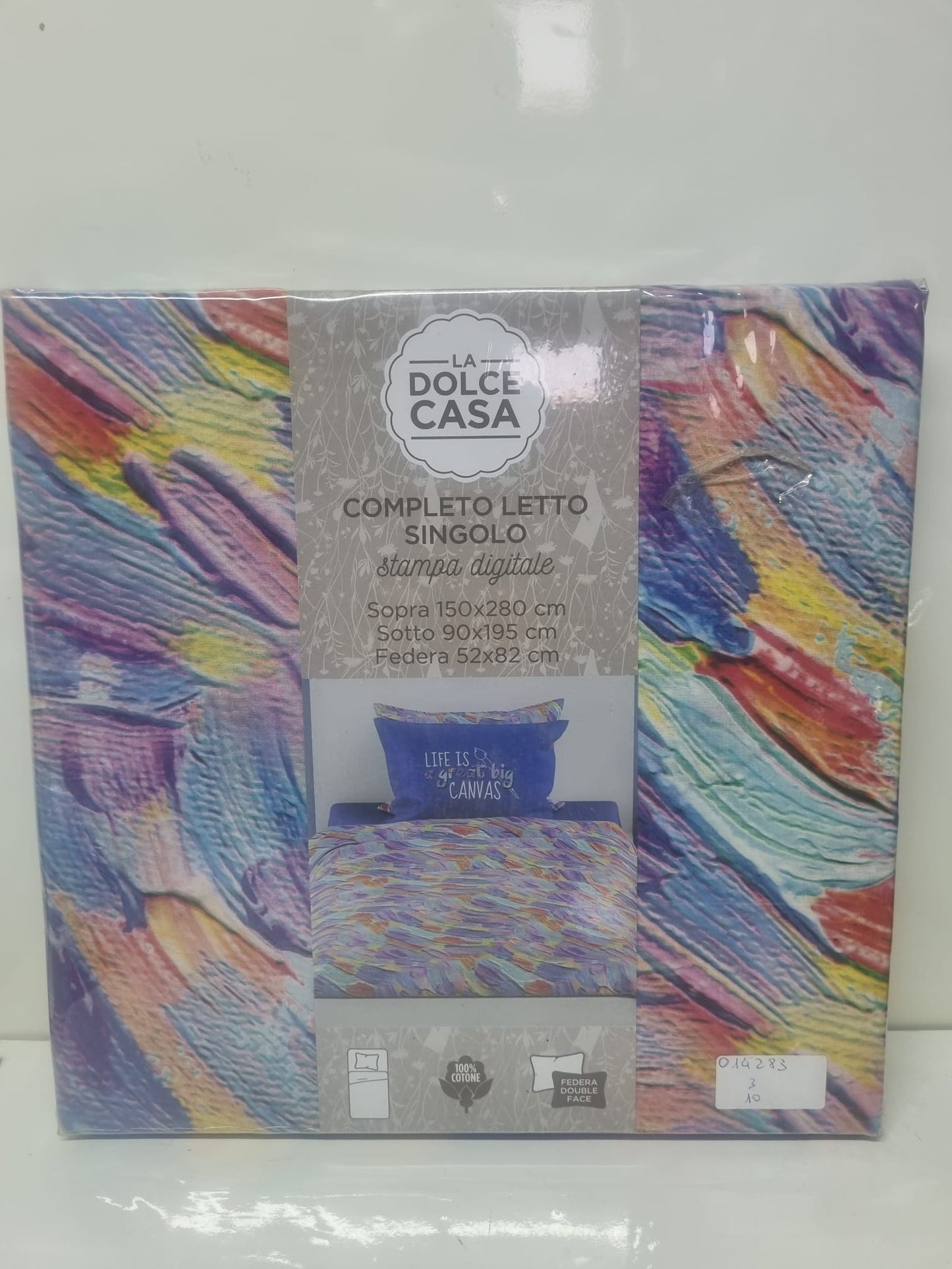 Completo letto singolo stampa digitale multicolor – La Dolce Casa
