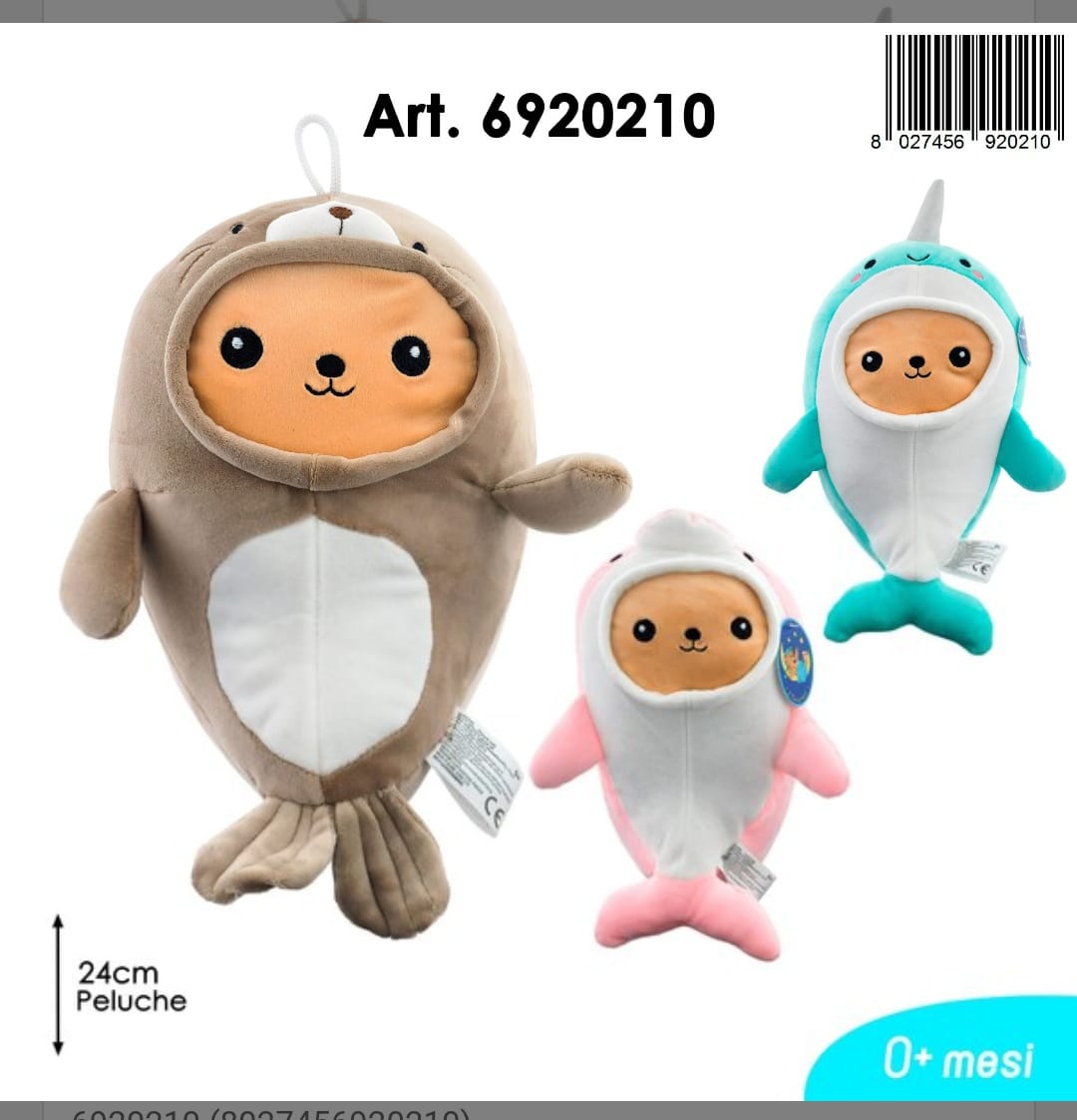 Peluche kawaii Animali Travestiti – 24 cm