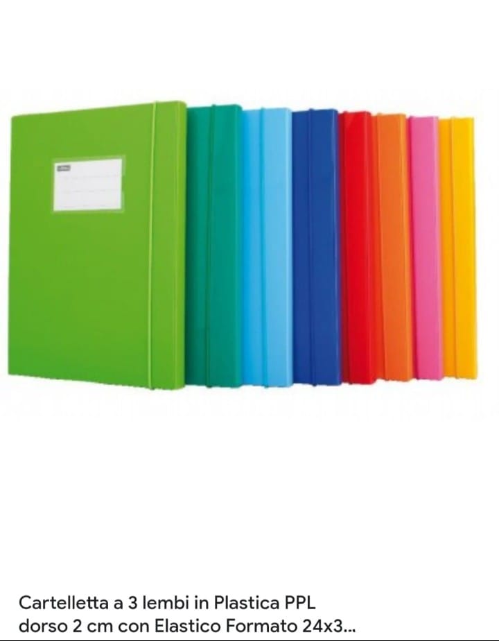 Carteletta a 3 Lembi Colori Ass