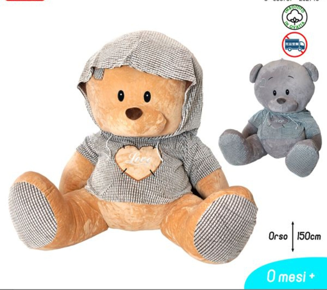 Orso Zed C/cappuccio 150cm