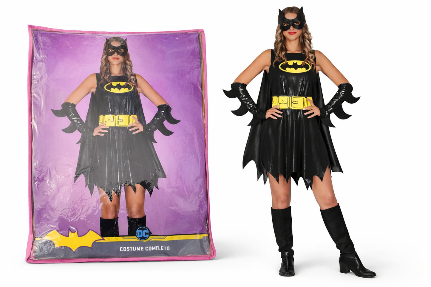 Costume Donna Supereroina Pipistrello – Costume Completo Adulto Taglia Unica
