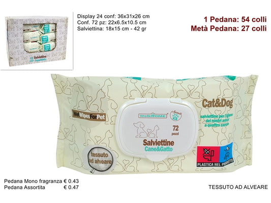 SALVIETTE DETERGENTI PET 72PZ DEV23014231