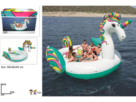 UNICORNO GIGANTE GONFIABILE5.9m x4.04m