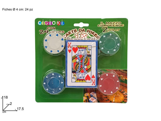CARTE DA GIOCO CON FICHES