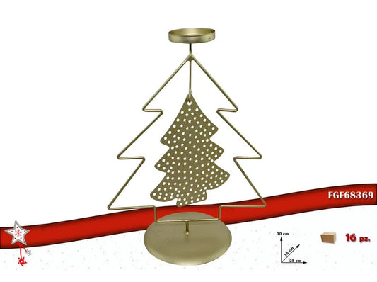 Portacadele natalizio a forma di albero di natale