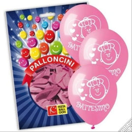 Palloncini Rosa Battesimo