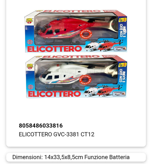 Elicottero con luci e suoni