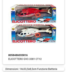 Elicottero con luci e suoni