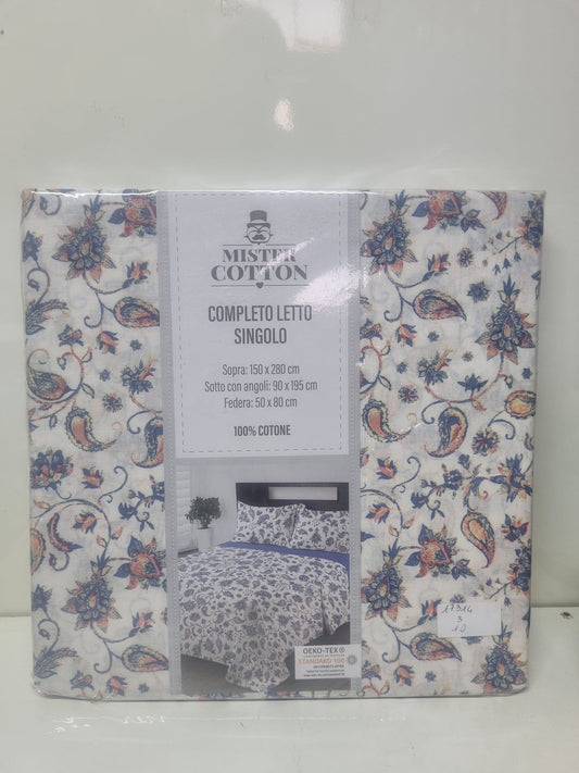 Completo letto singolo in cotone – Mister Cotton