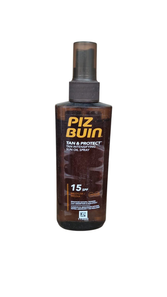 Piz Buin Tan &amp; Protect – Olio Solare Spray SPF 15