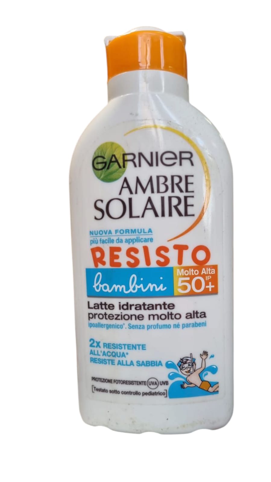 Garnier Ambre Solaire Resisto Bambini – Latte Solare SPF 50+
