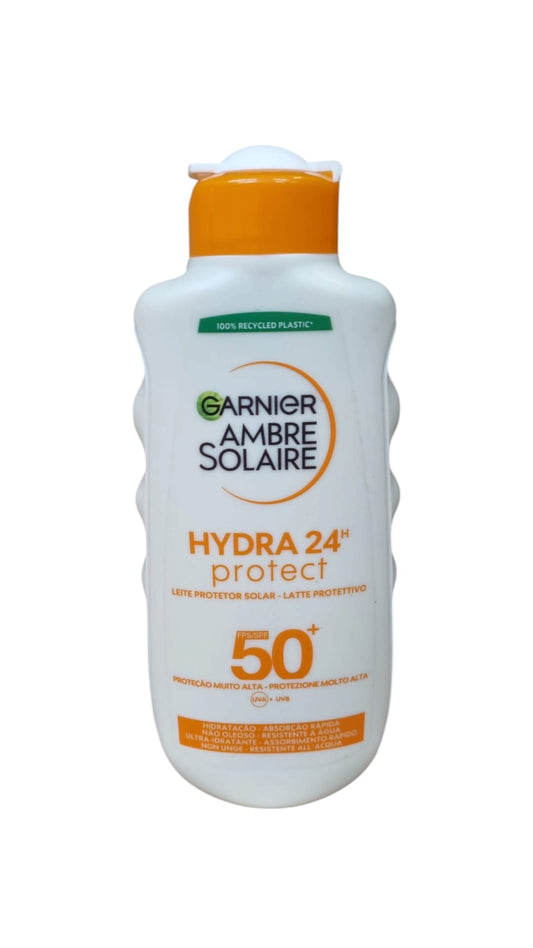 Garnier Ambre Solaire Hydra 24h Protect – Latte Solare SPF 50+