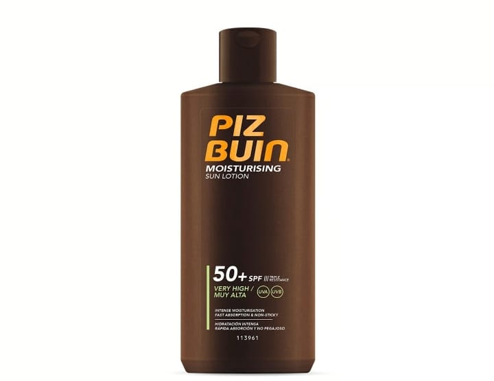Piz Buin Moisturising Sun Lotion – Protezione Solare SPF 50+
