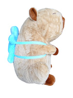 Peluche Capibara 3 colorazioni Verde Azzurro Rosa 60 cm