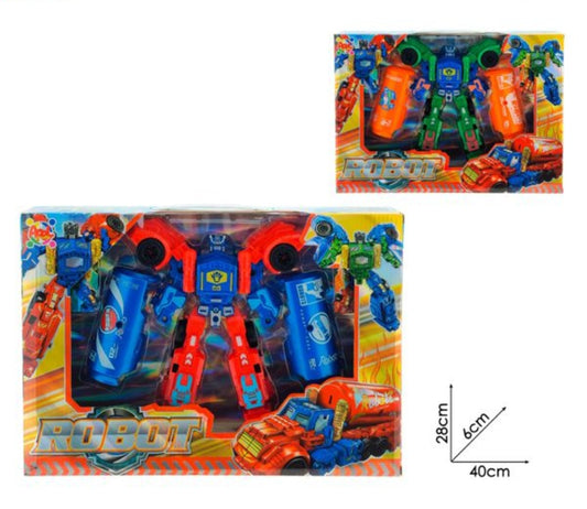 Robot Trasformabile con Accessori – Set Deluxe