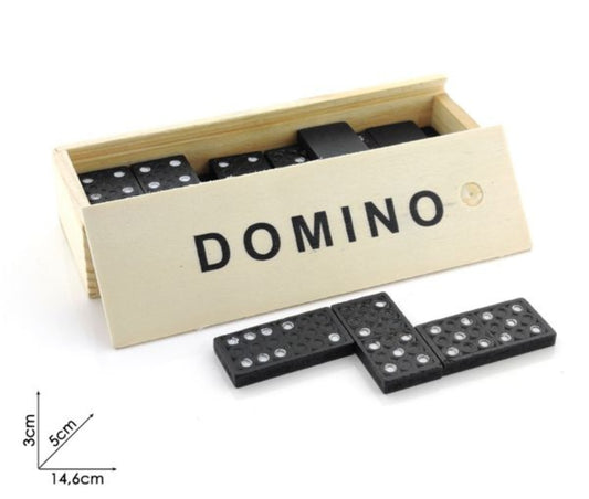 Gioco Domino Classico con Scatola in Legno