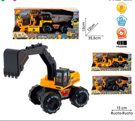 Escavatore Cantiere con Camion – Scavatutto con Luci e Suoni