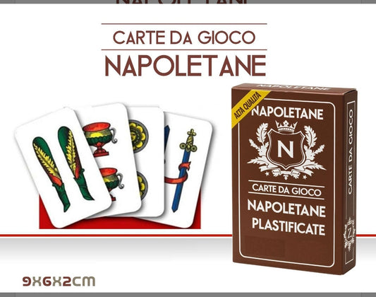 Carte Napoletane Plastificate 9x6x2 cm