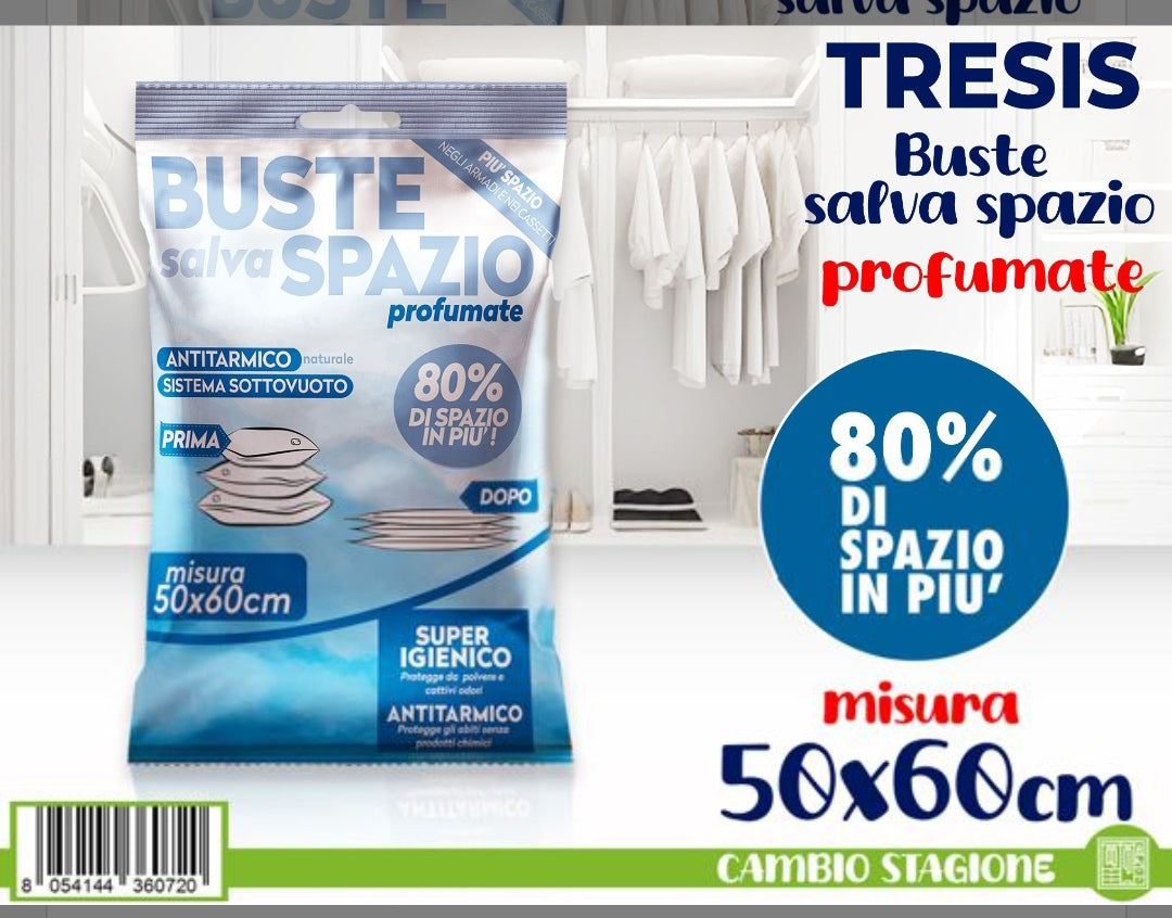 Buste Salva Spazio Sottovuoto Profumate – Vari Formati
