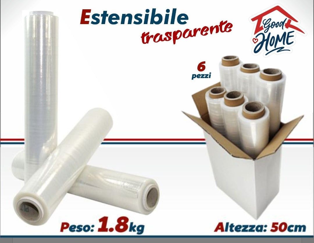 Estensibile Trasparente 1,8 kg 80 Altezza