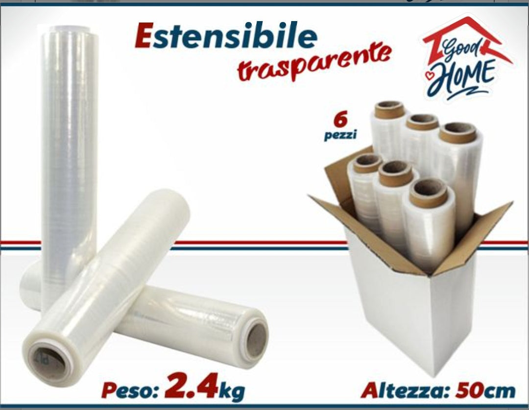 Estensibile Trasparente 2,4 kg altezza 50