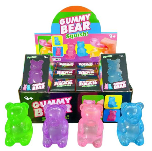 SQUISHY GUMMY (TEDDY) BEAR 7 cm TPR Slow Rise In box In display da 12pz…x12…