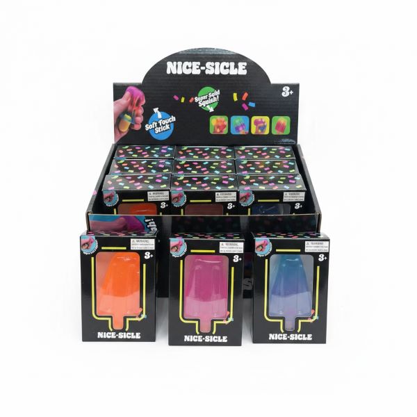 SQUISHY POP-SICLE (Ghiaccioli) 9cm TPR Soft In box In display da 12pz…x12…
