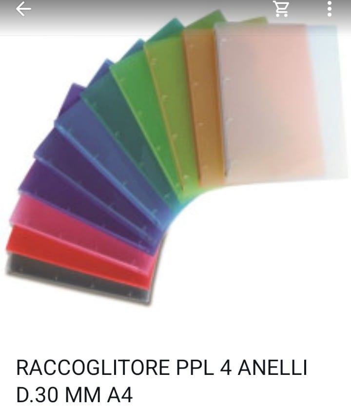 Raccoglitore PPL 4 Anelli D 30 MM A4