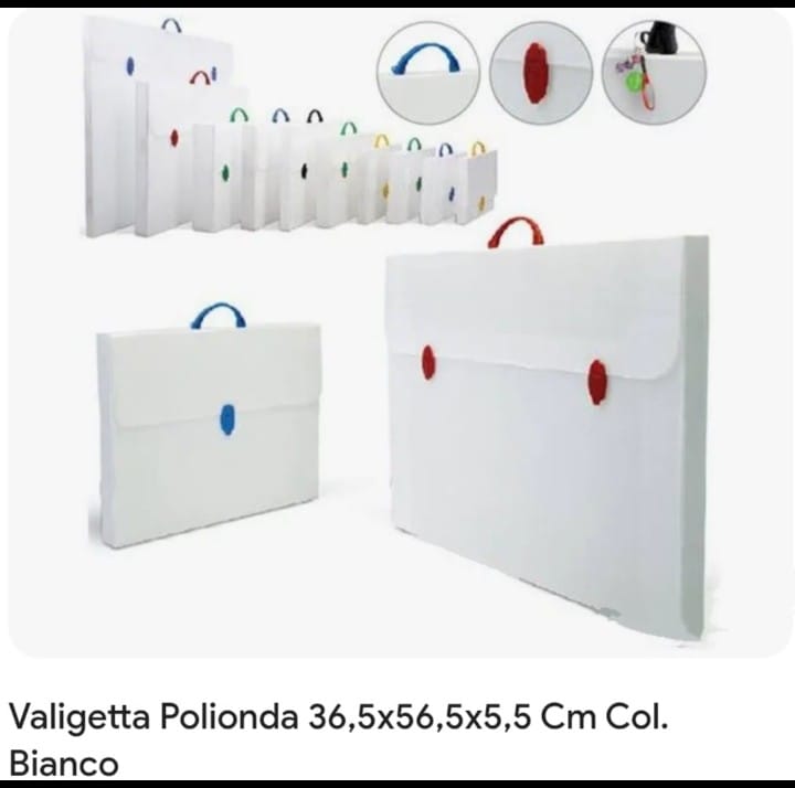 Valigetta Polionda Bianca 36,5x56,5x5,5