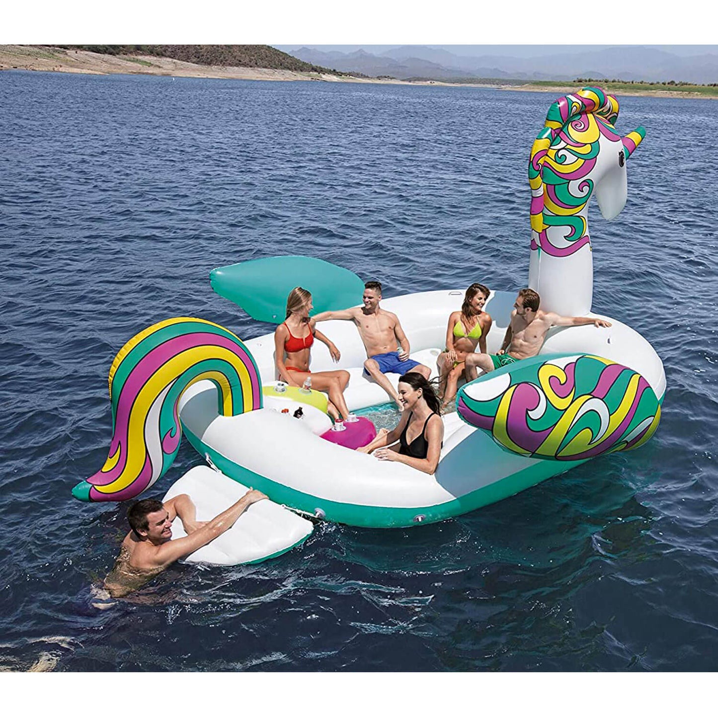 UNICORNO GIGANTE GONFIABILE5.9m x4.04m