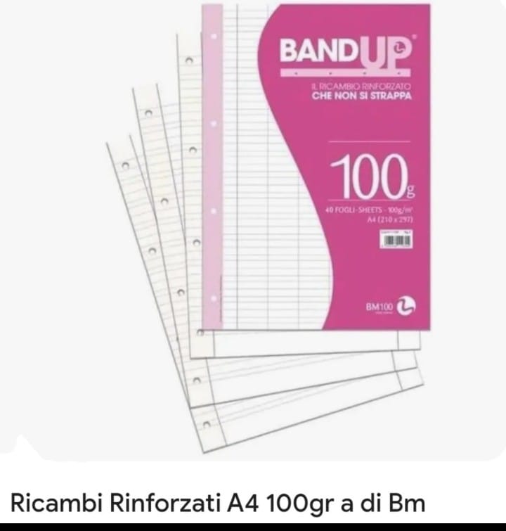 40 Fogli A4 Rinforzati 100 gr