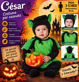 Costume Halloween Neonato 3-12 mesi – César