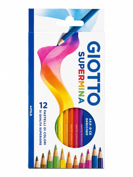 Pastelli Giotto Supermina – Confezione da 12 colori