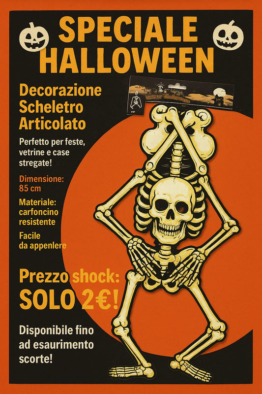 Decorazione scheletro articolato
