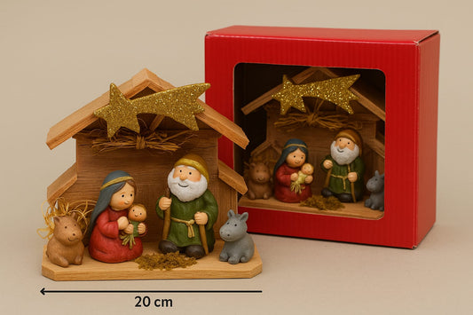 Presepe Natalizio Completo 20 cm