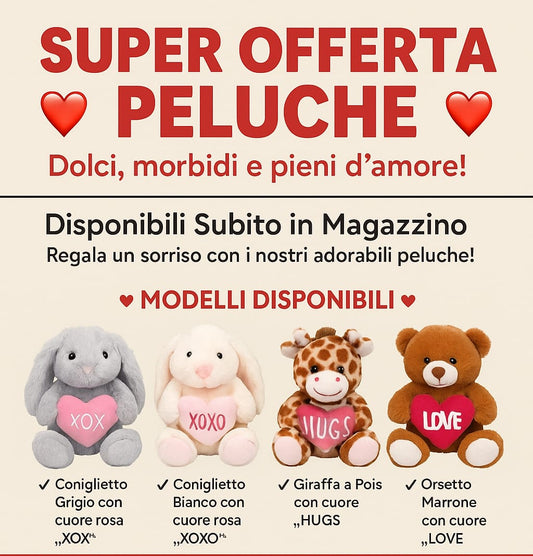 Peluche assortiti cm 30