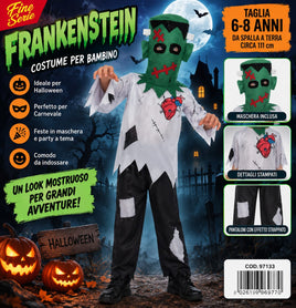 Costume Mostro Frankenstein Bambino 6-8 anni – Halloween / Carnevale