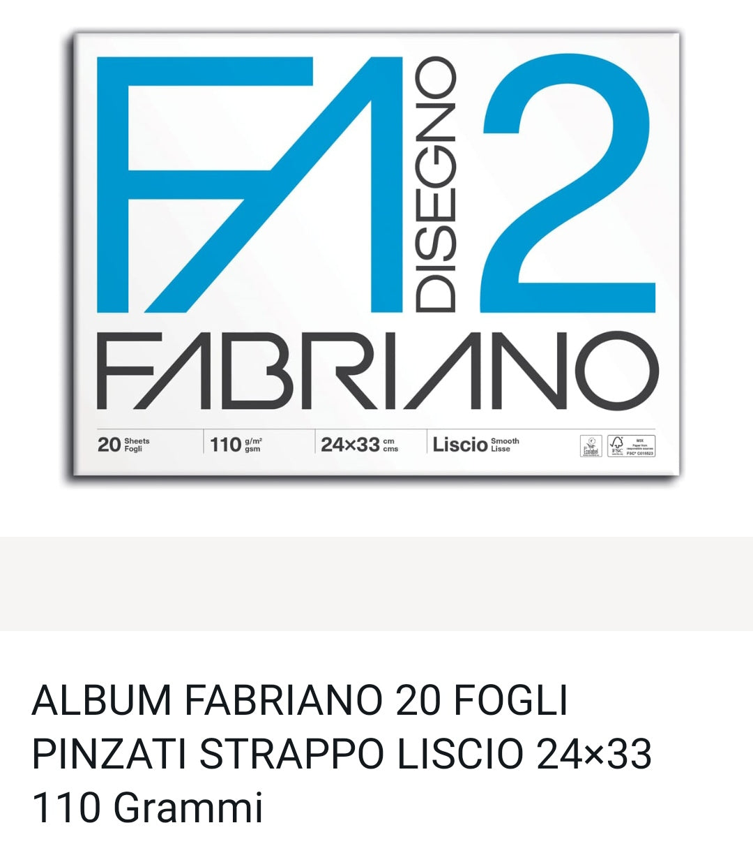 Album Fabriano 20 fogli FA2