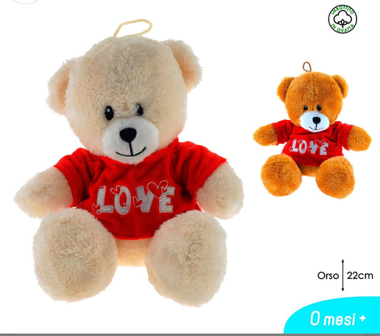 Orso c/Maglia ass 22cm