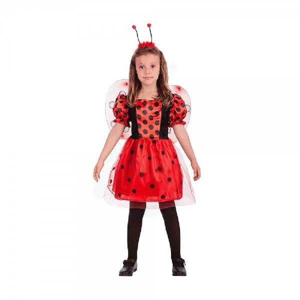 Costume Coccinella T.U.(IV-V) In Busta C/Gancio
 4/7 Anni h114-126