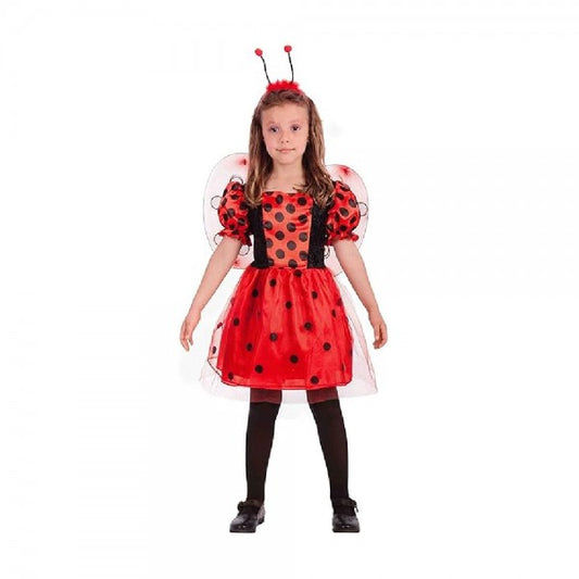Costume Coccinella T.U.(IV-V) In Busta C/Gancio
 4/7 Anni h114-126