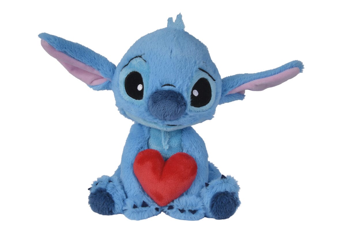 Stitch con cuore cm 25
