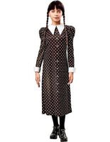 Mercoledì Addams - Vestito carnevale per bambini, 9-10 anni