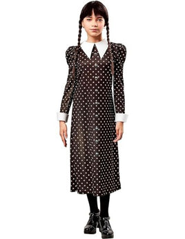 Mercoledì Addams - Vestito carnevale per bambini, 9-10 anni