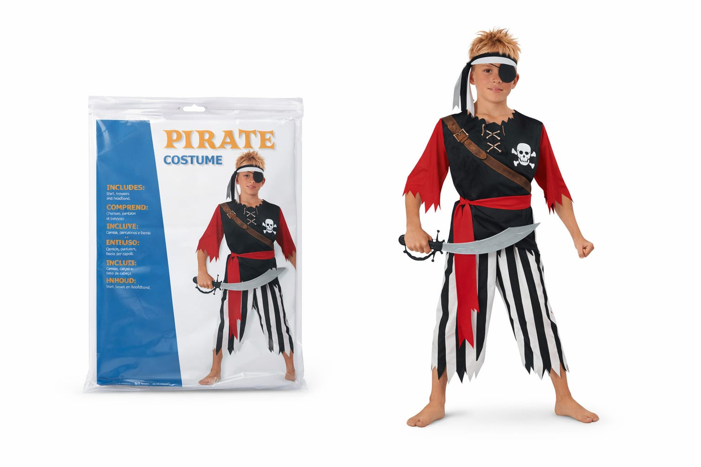 Costume pirata bambino 8/10 Anni