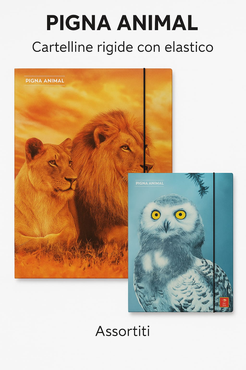 Cartellina rigida  con elastico Pigna Animal