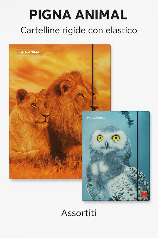 Cartellina rigida  con elastico Pigna Animal