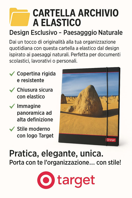 Cartellina rigida con elastico Paesaggio Naturale