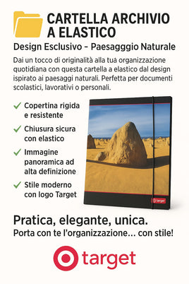 Cartellina rigida con elastico Paesaggio Naturale