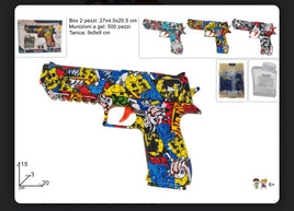 PISTOLA GIOCATTOLO SPARA PALLINE GEL – 500 COLPI